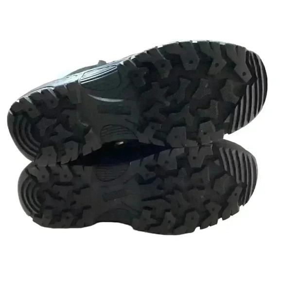 Khombu Mens 10 Waterproof Thermolite Lace Up Snow Boots Gray Black Vegan NEW - Picture 7 of 9